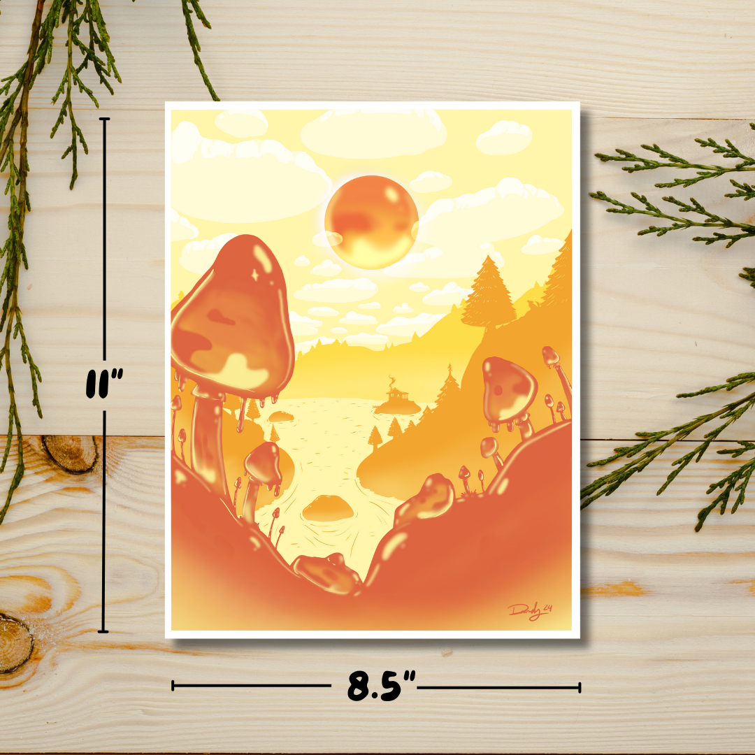 Honey Moon Print | 8.5"x11" | Deviant Kreations
