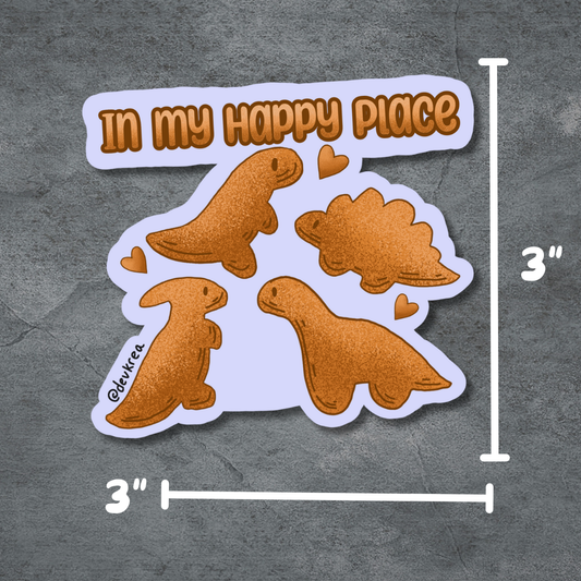 Happy Place Sticker | 3" | Deviant Kreations