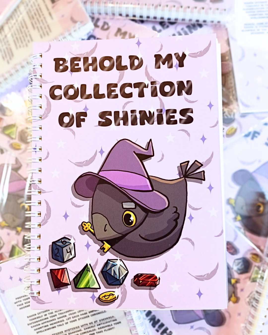 Reusable Crow Sticker Collecting Book | 50 double sided pages | Deviant Kreations - Deviantkreations