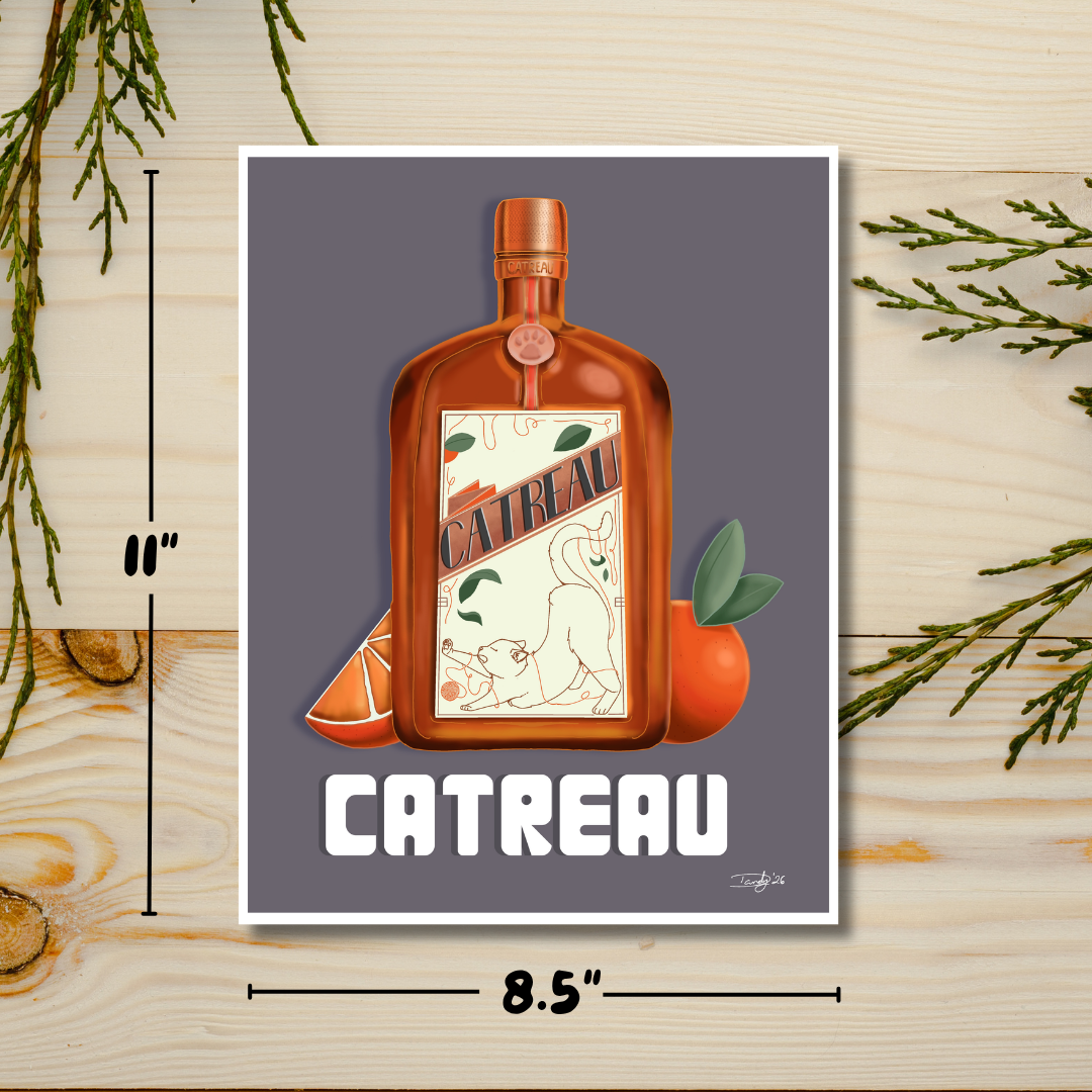 Catreau Cat-tail | Satin 8.5"x11" Print | Deviant Kreations