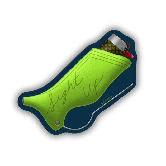 Light Up 3" Vinyl Sticker | Deviant Kreations - Deviantkreations - 420, lighter, sticker, Stickers, stoner