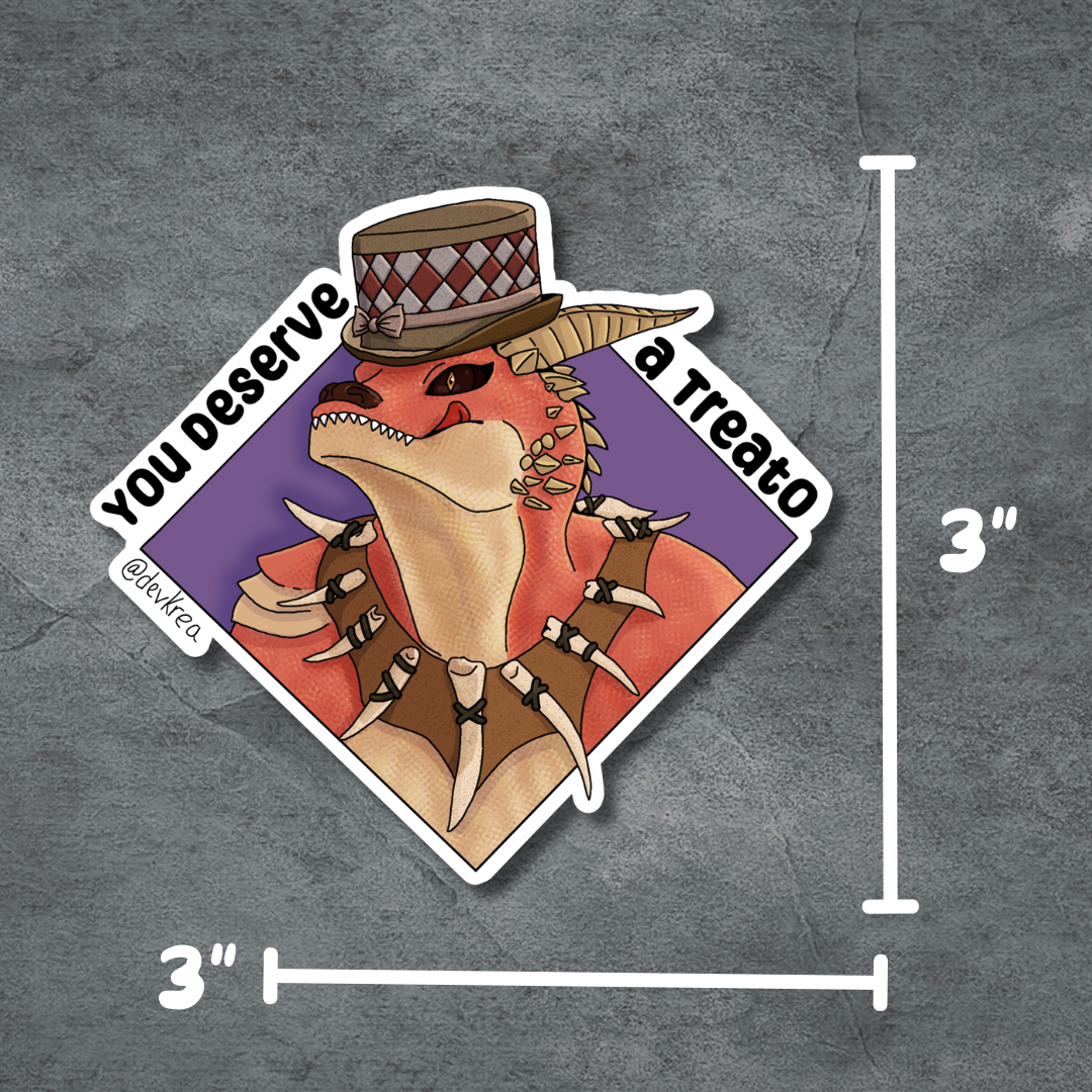 Treats Sticker | 3" Matte | Deviant Kreations