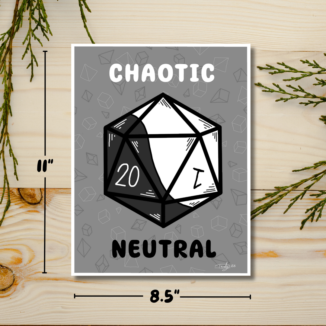 Chaotic Neutral Print | Wall Art Deviant Kreations