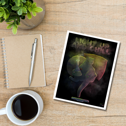 Catnip Stoner Cat | Whimsical Print | Deviant Kreations