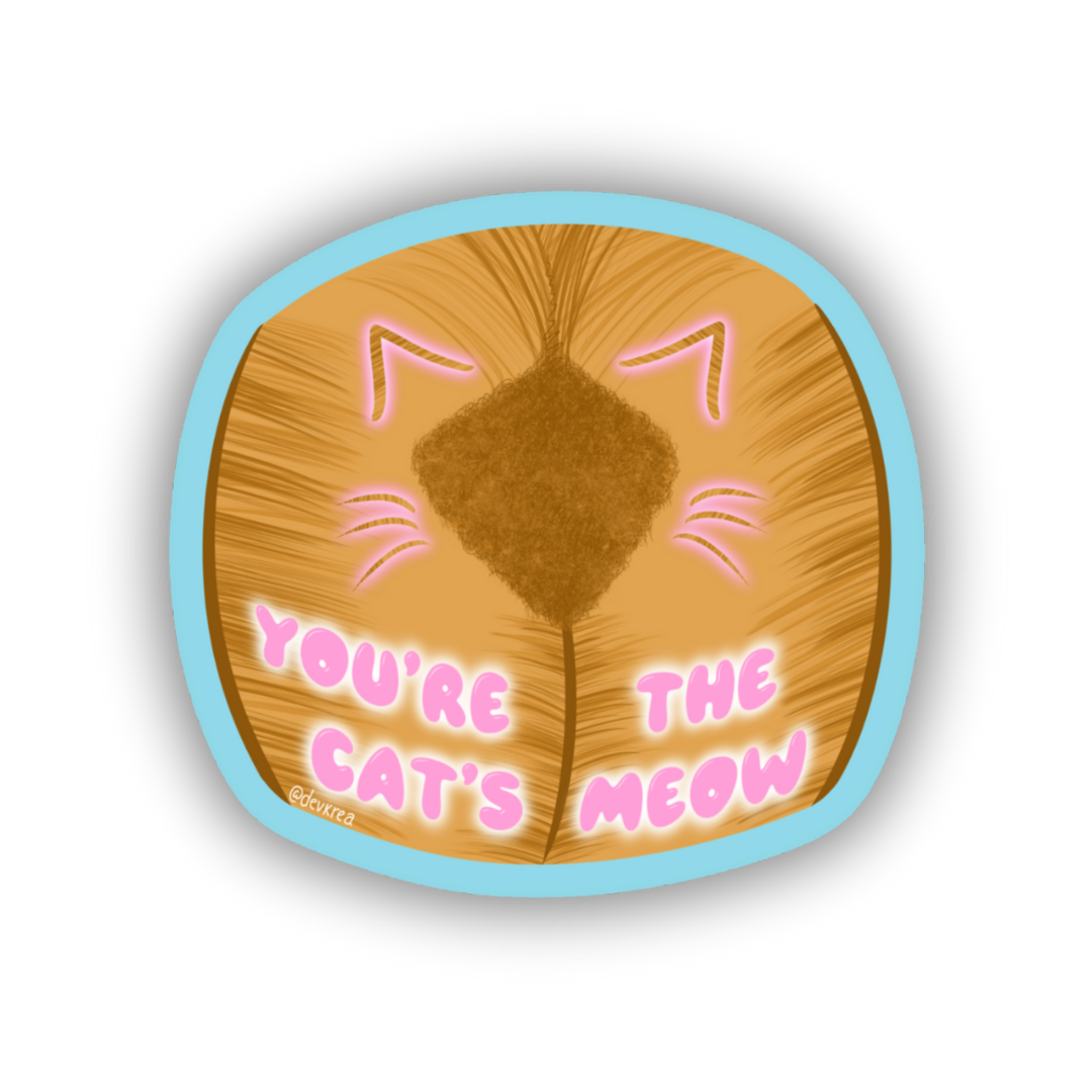 Cats Meow 3" Vinyl Sticker | 18+| Deviant Kreations - Deviantkreations - 18+, adult, cats, sticker, Stickers