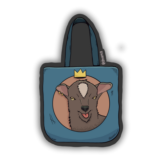Totes my Goats Vinyl Sticker | 3" | Deviant Kreations - Deviantkreations - goat, sticker, Stickers