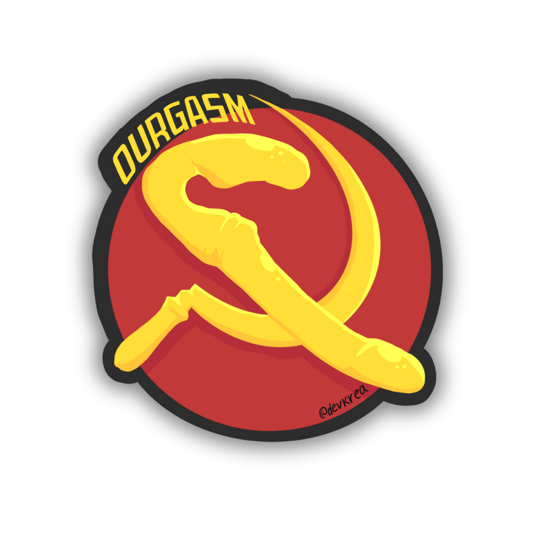 Ourgasm Vinyl Sticker | 3" | 18+ | Deviant Kreations - Deviantkreations - 18+, adult, sticker, Stickers