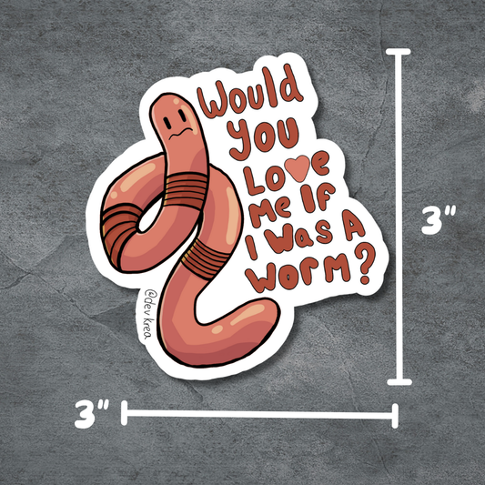 Sensitive Worm | 3" | Deviant Kreations