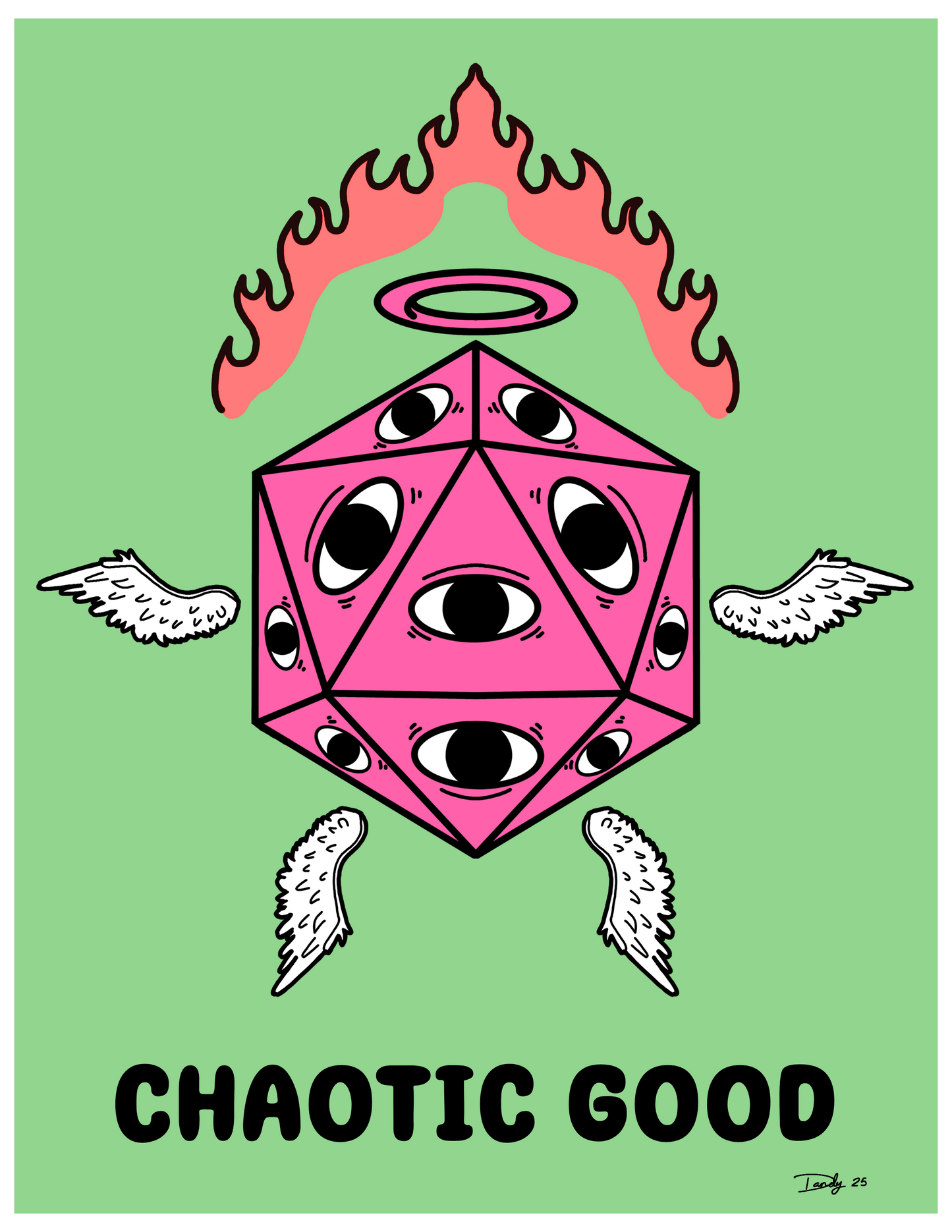Chaotic Good Print | Satin 8.5"x11" | Deviant Kreations
