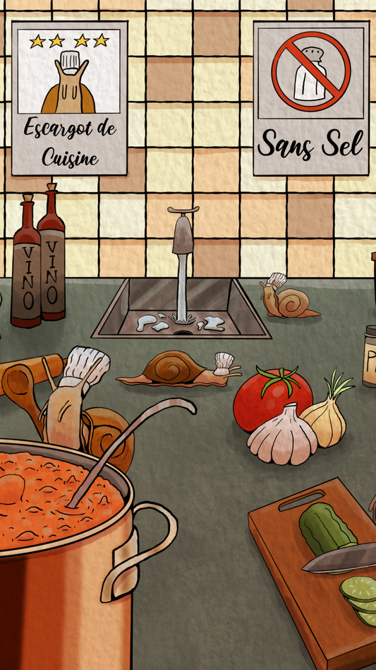 "Cooking Snails" Phone Background | Digital Download | Deviant Kreations - Deviantkreations - Digital, lockscreen, phone