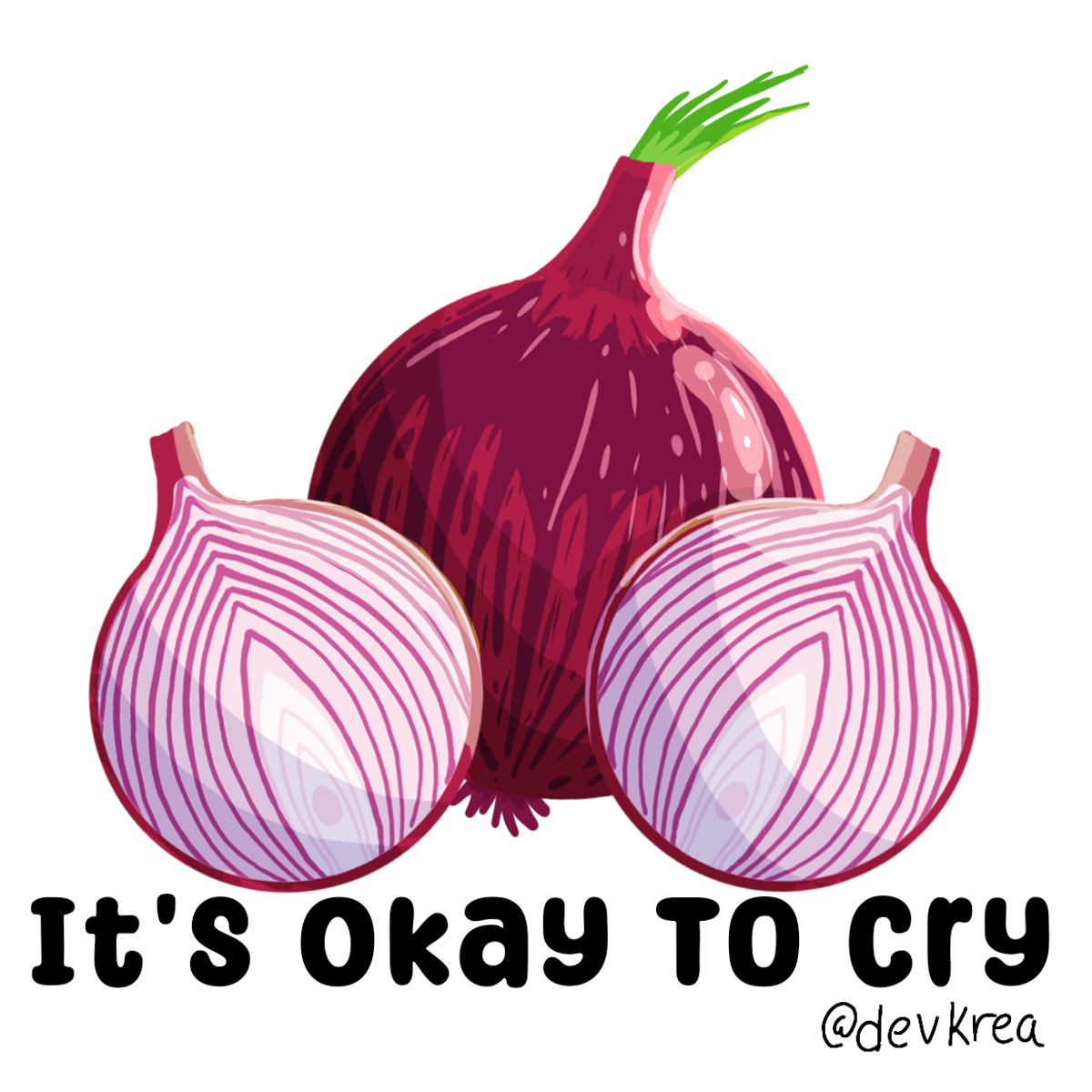 Okay to Cry Sticker | 3" Matte | Deviant Kreations