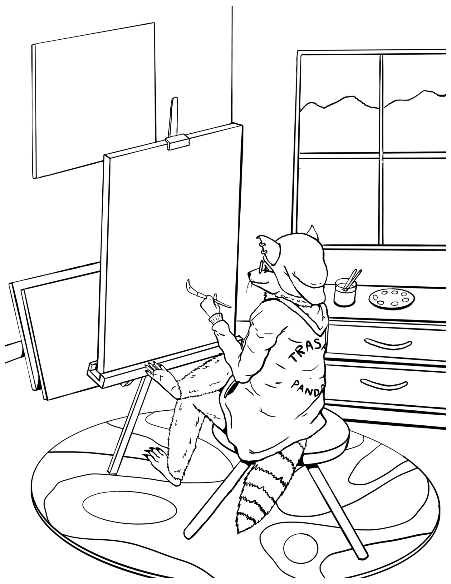 Fun Collection of Digital Cryptids and Animals Coloring Pages (12 pages) | Deviant Kreations - Deviantkreations - animals, Coloring Page, cryptid, Digital