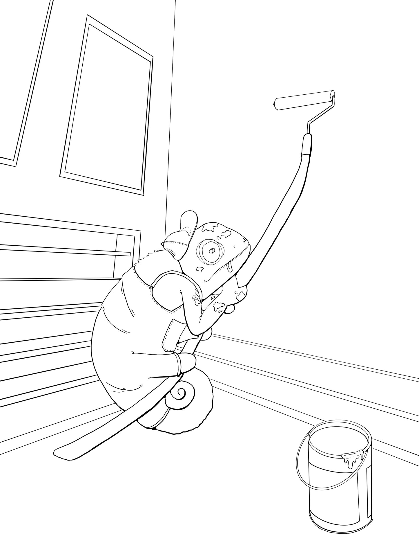 Fun Collection of Digital Cryptids and Animals Coloring Pages (12 pages) | Deviant Kreations - Deviantkreations - animals, Coloring Page, cryptid, Digital