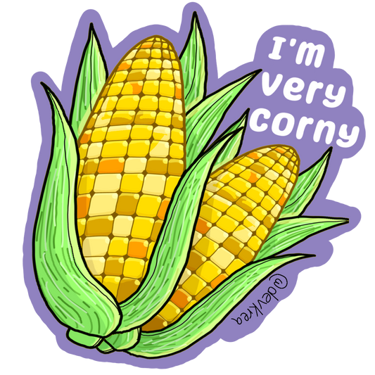 Corny | 3" Matte Sticker | Deviant Kreations