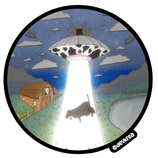 Cowduction Sticker | 3" Matte | Deviant Kreations