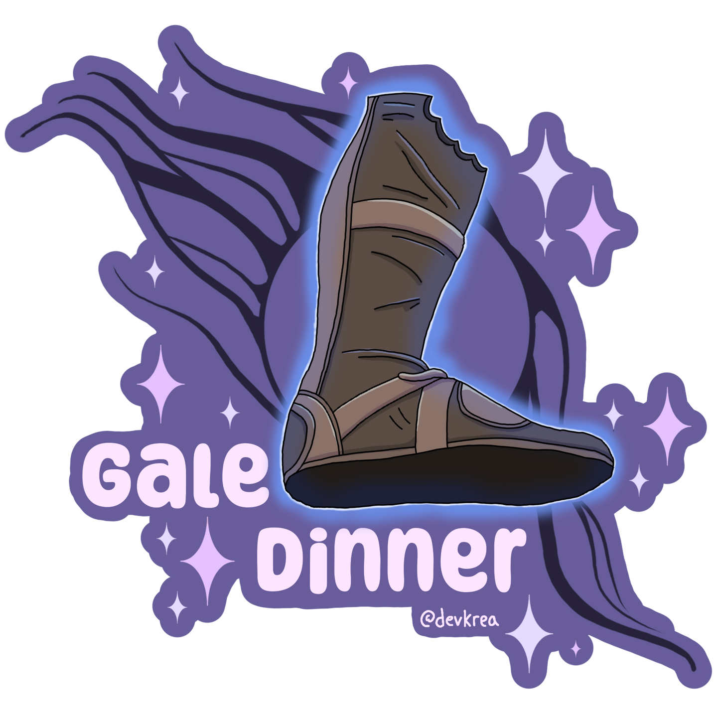 Gale Dinner Sticker | 3" Matte | Deviant Kreations