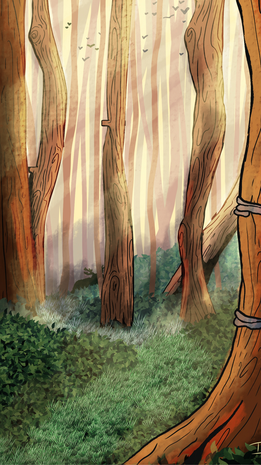 "Cryptid Forrest" Phone Background | Digital Download | Deviant Kreations - Deviantkreations -