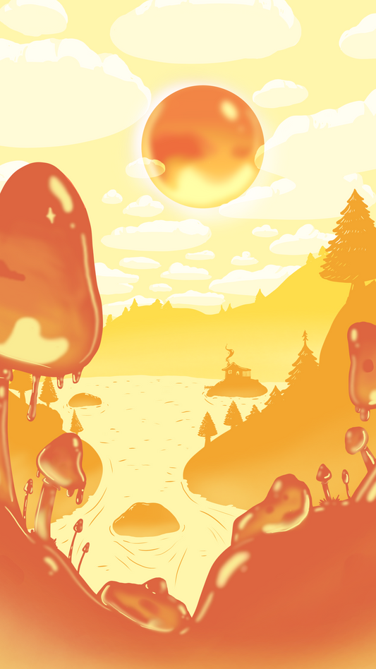 "Honeymoon" Phone Background | Digital Download | Deviant Kreations - Deviantkreations - Digital, lockscreen, phone