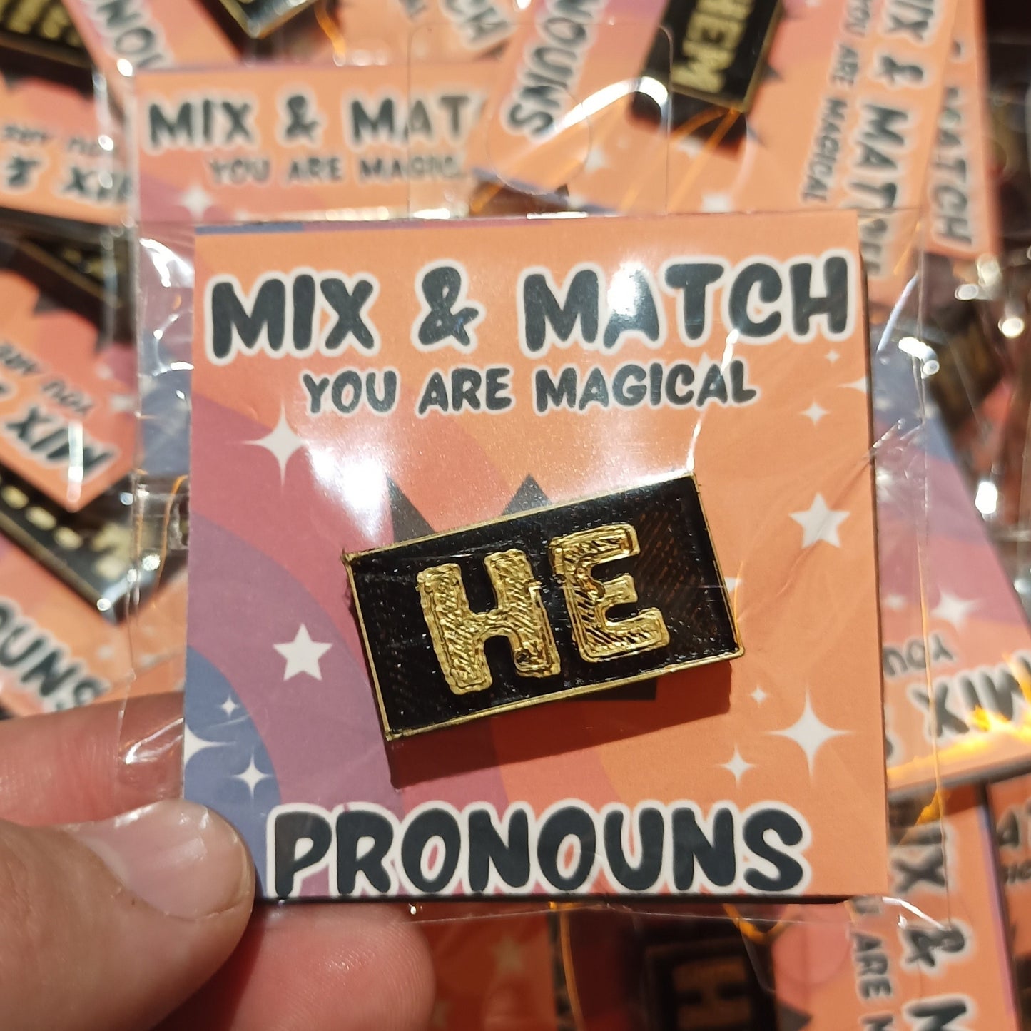 3D Pronoun Pins | 3D | Deviant Kreations - Deviantkreations
