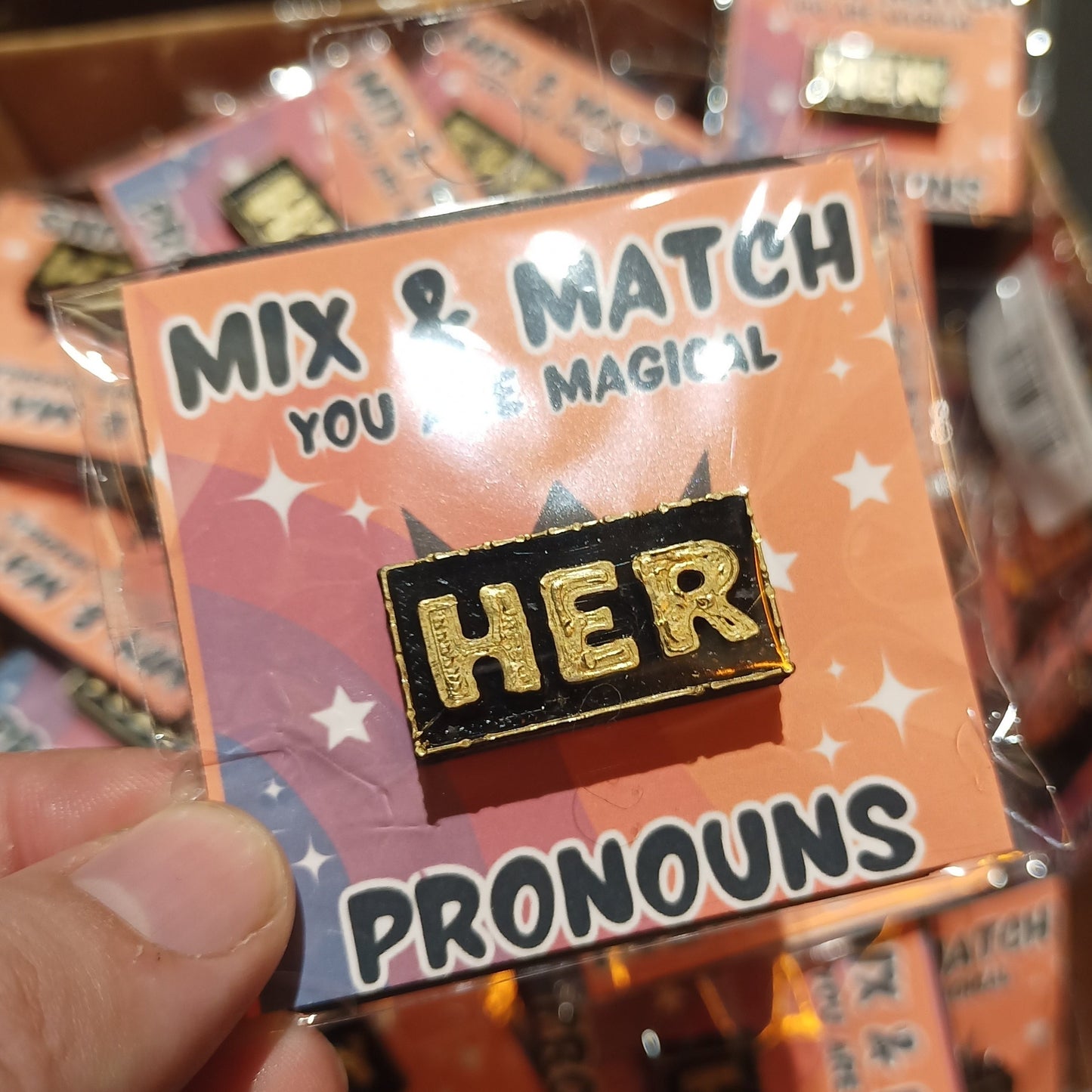 3D Pronoun Pins | 3D | Deviant Kreations - Deviantkreations