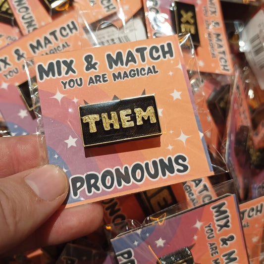 3D Pronoun Pins | 3D | Deviant Kreations - Deviantkreations