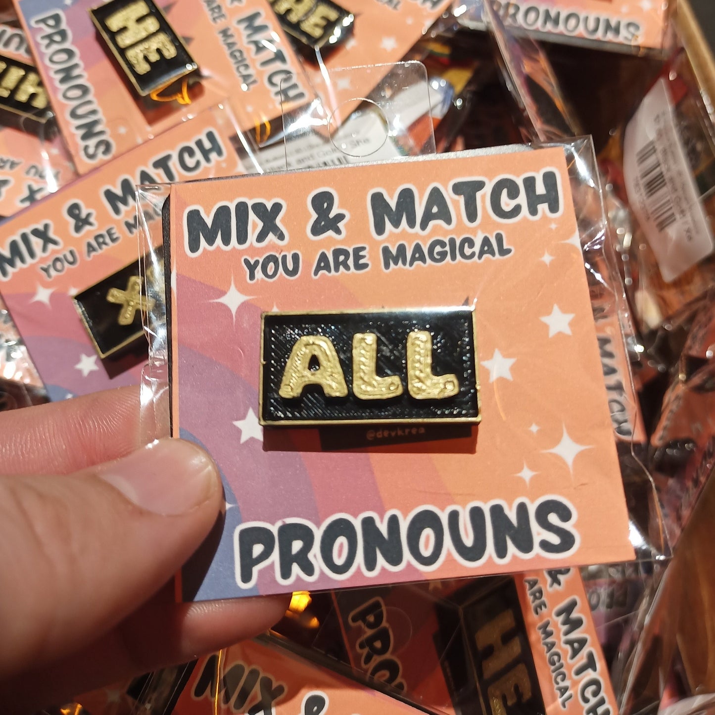 3D Pronoun Pins | 3D | Deviant Kreations - Deviantkreations