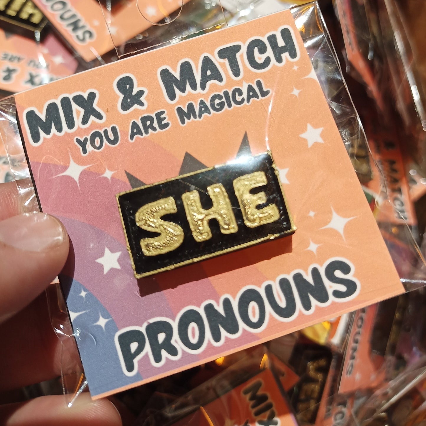 3D Pronoun Pins | 3D | Deviant Kreations - Deviantkreations