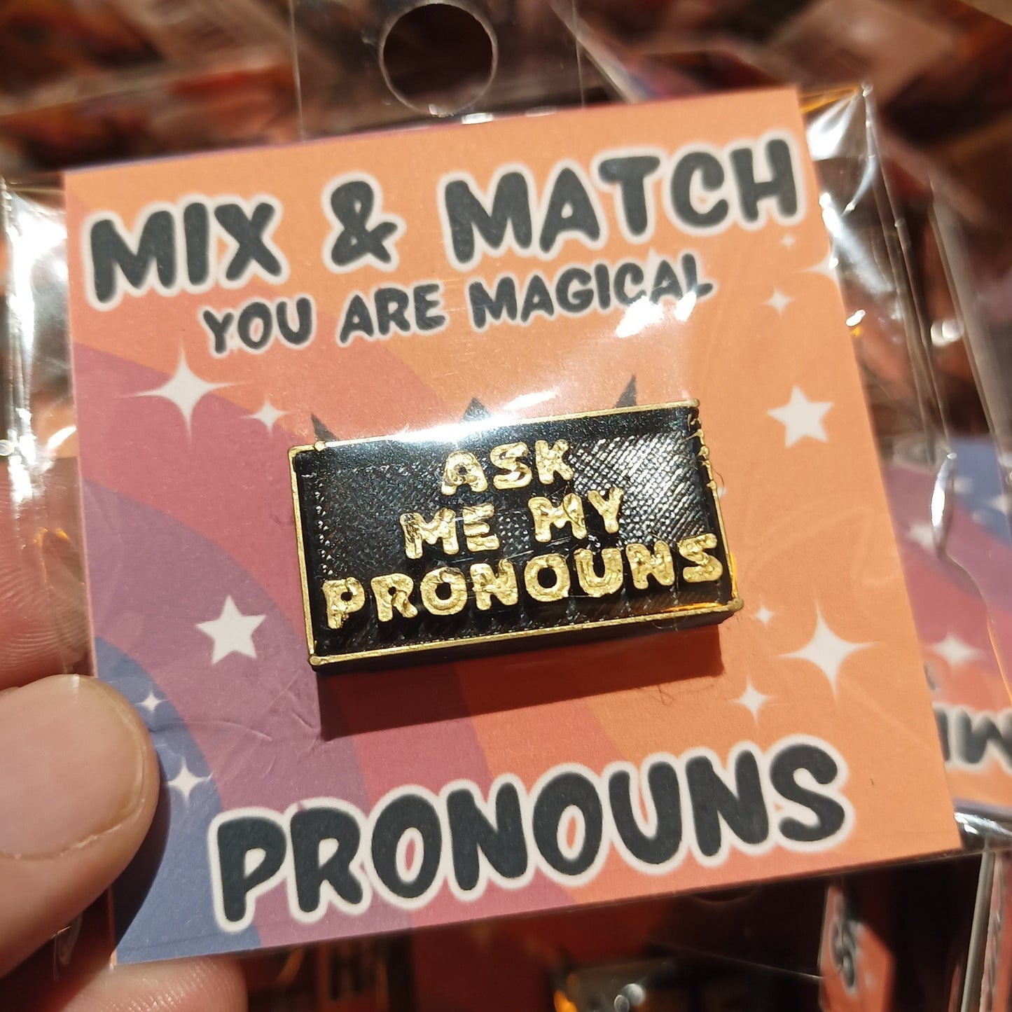 3D Pronoun Pins | 3D | Deviant Kreations - Deviantkreations