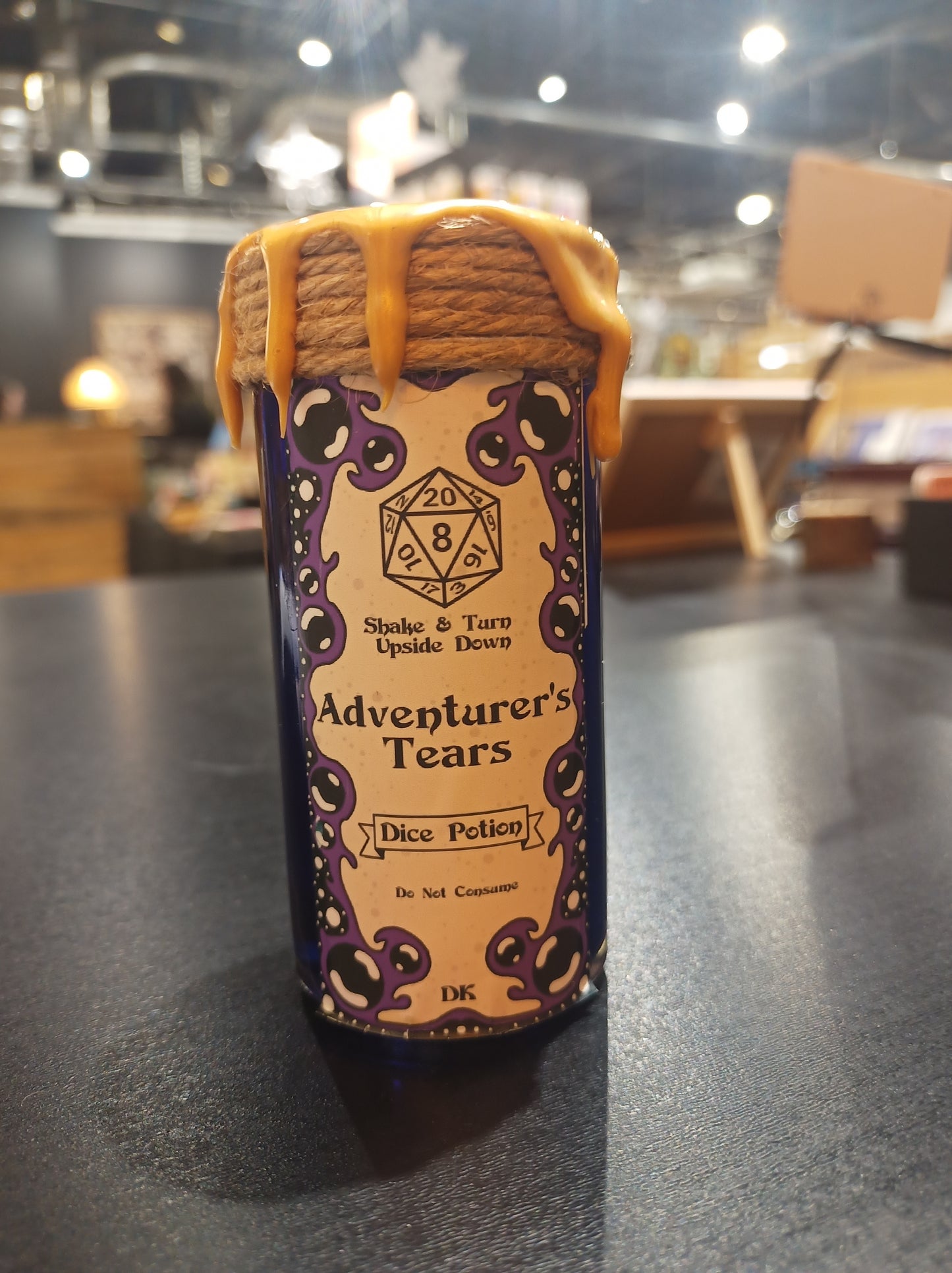 Adventurer's Tears Floating Dice Potion | TTRPG | Deviant Kreations - Deviantkreations