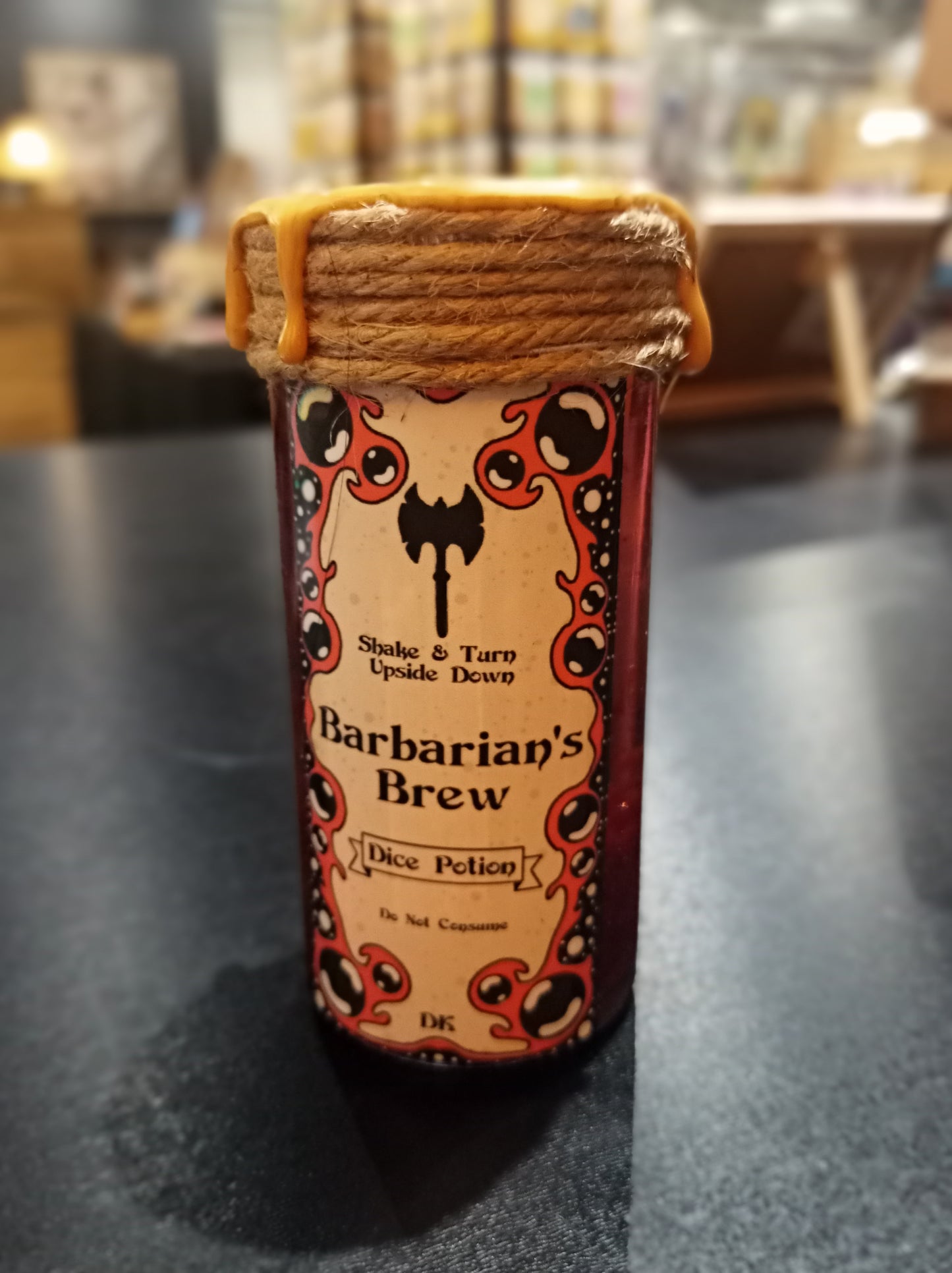 Barbarian's Brew Floating Dice Potion | TTRPG | Deviant Kreations - Deviantkreations
