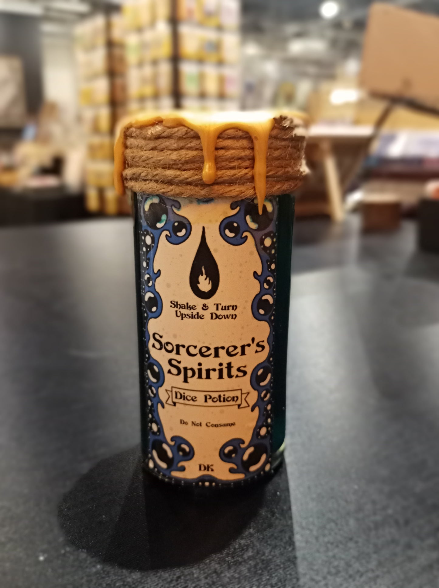 Sorcerer's Spirits Floating Dice Potion | TTRPG | Deviant Kreations - Deviantkreations