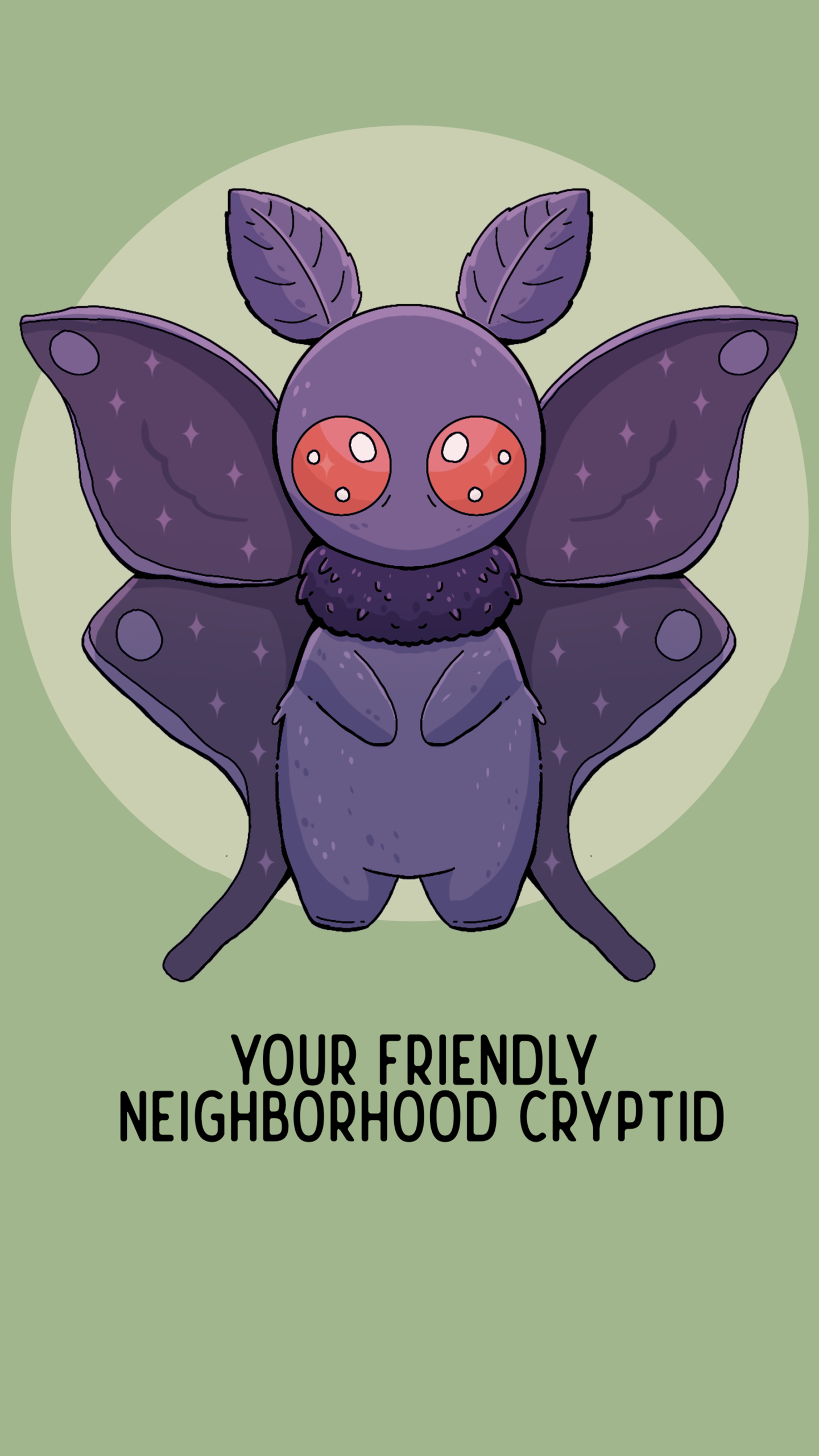 "Neighborhood Cryptid" Phone Background | Digital Download | Deviant Kreations - Deviantkreations - Digital, lockscreen, phone
