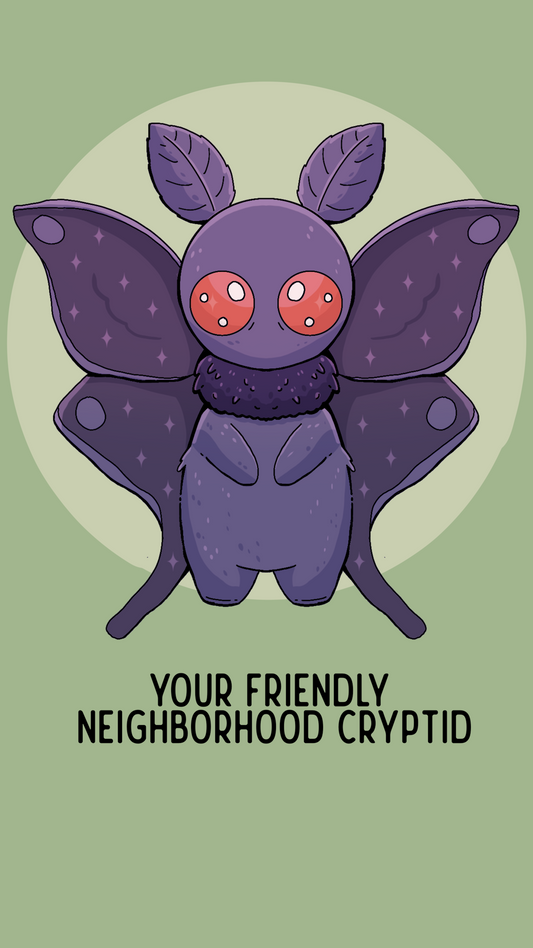 "Neighborhood Cryptid" Phone Background | Digital Download | Deviant Kreations - Deviantkreations - Digital, lockscreen, phone