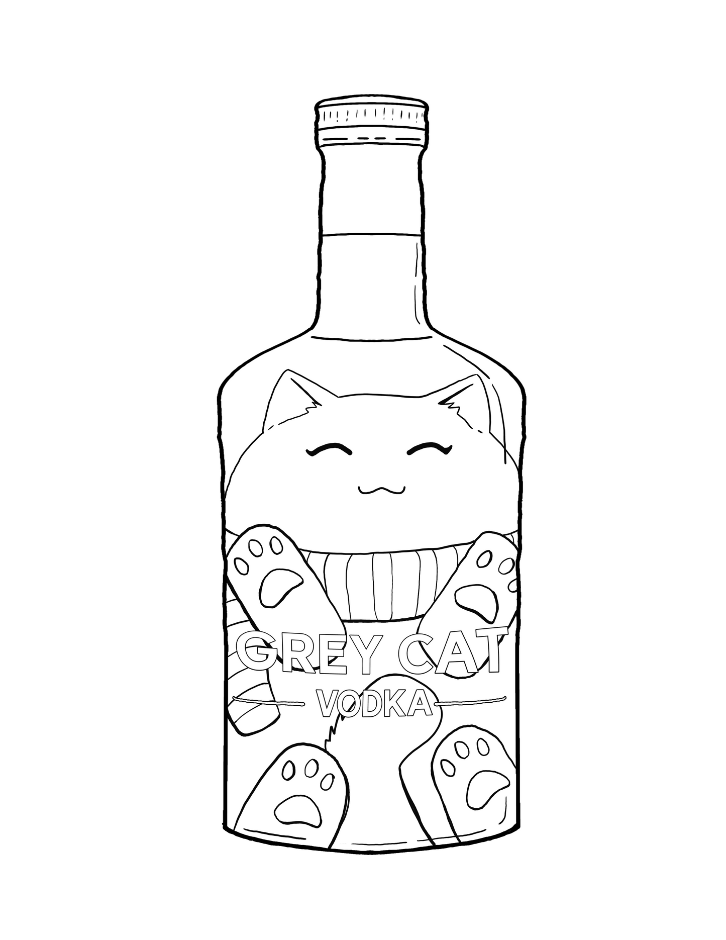 Cat-Tails Digital Printable Coloring Book (10 pages) | Deviant Kreations - Deviantkreations - cats, Coloring Page, Digital