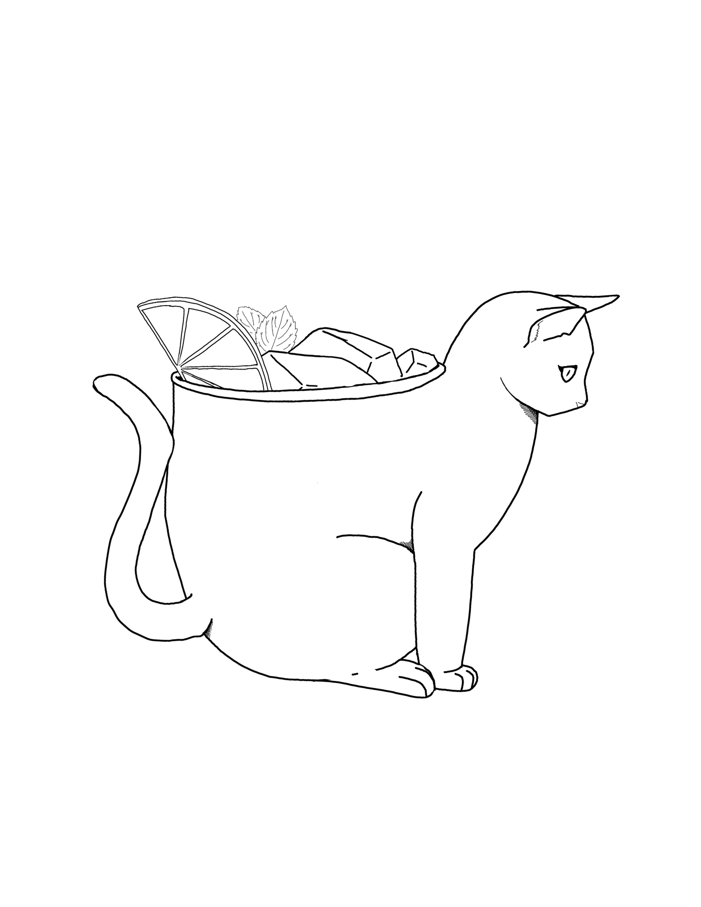 Cat-Tails Digital Printable Coloring Book (10 pages) | Deviant Kreations - Deviantkreations - cats, Coloring Page, Digital