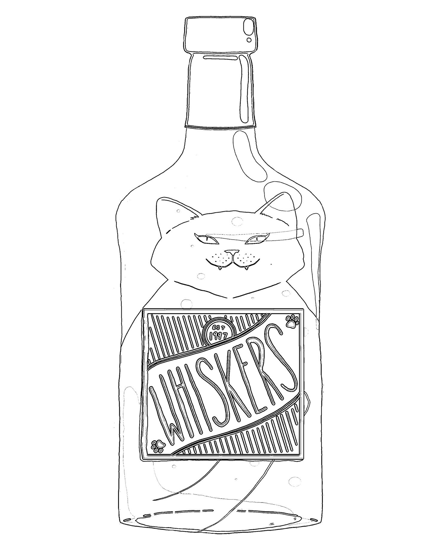 Cat-Tails Digital Printable Coloring Book (10 pages) | Deviant Kreations - Deviantkreations - cats, Coloring Page, Digital