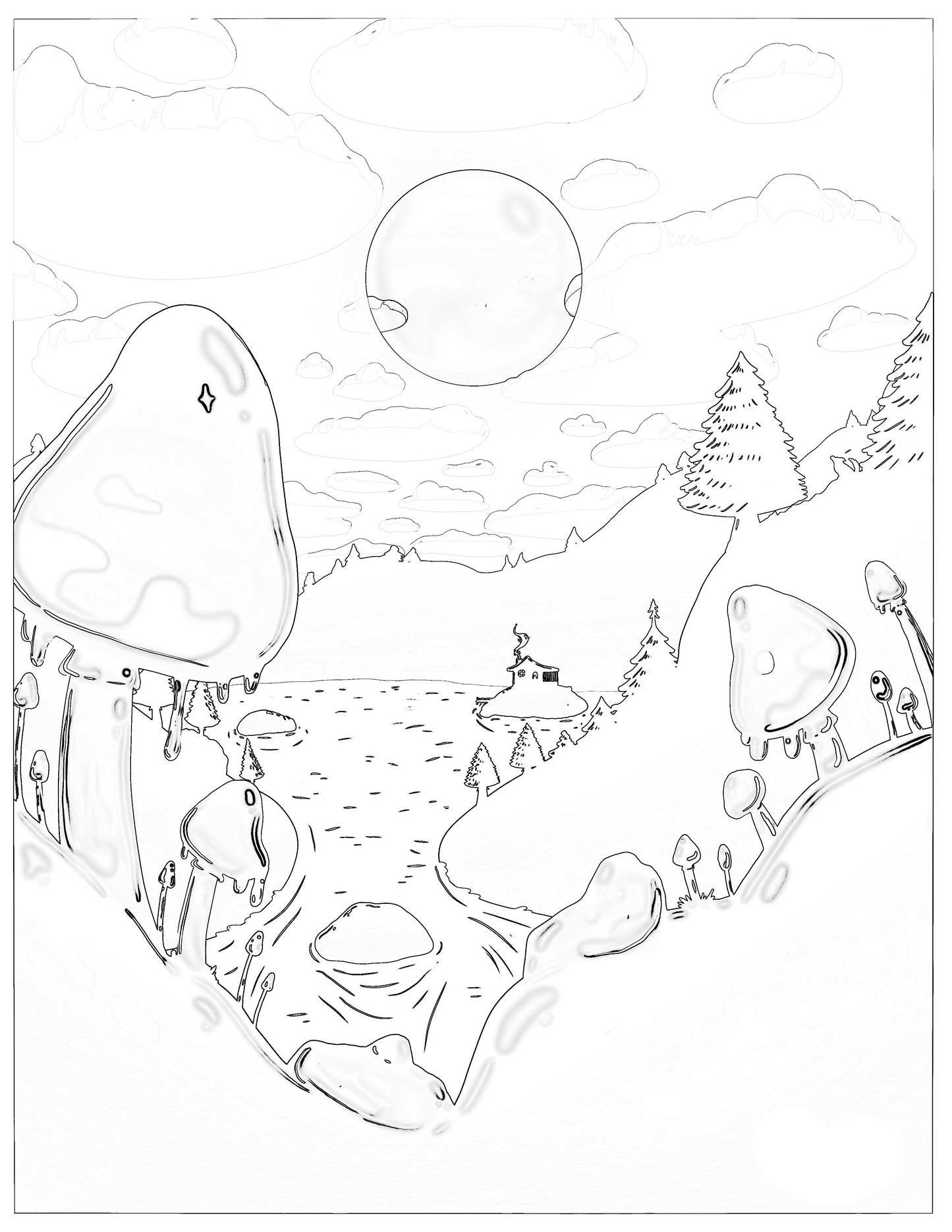 Large Digital Coloring Book (24 pages) | Deviant Kreations - Deviantkreations - Coloring Page, Digital