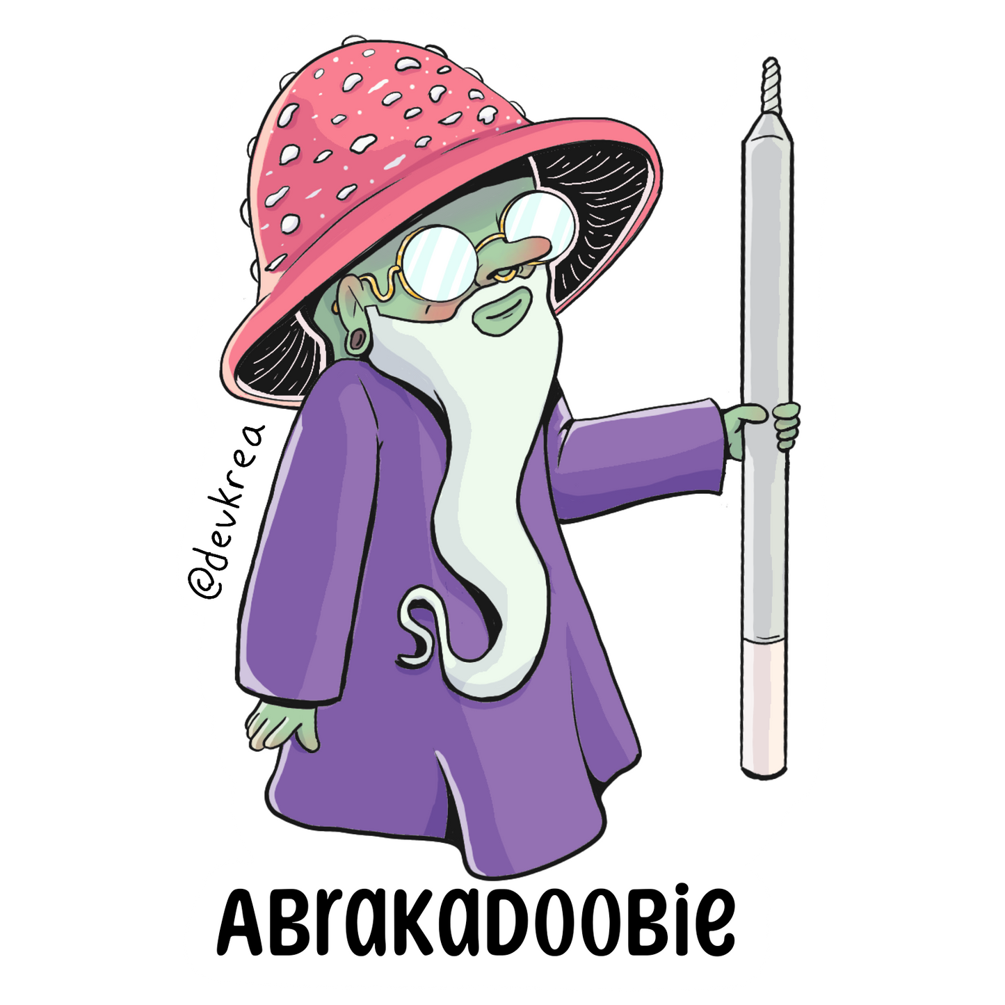 Abrakadoobie | 3" Matte Sticker | Deviant Kreations