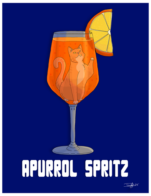 Apurrol Spritz Cat-tail | Satin 8.5"x11" | Deviant Kreations