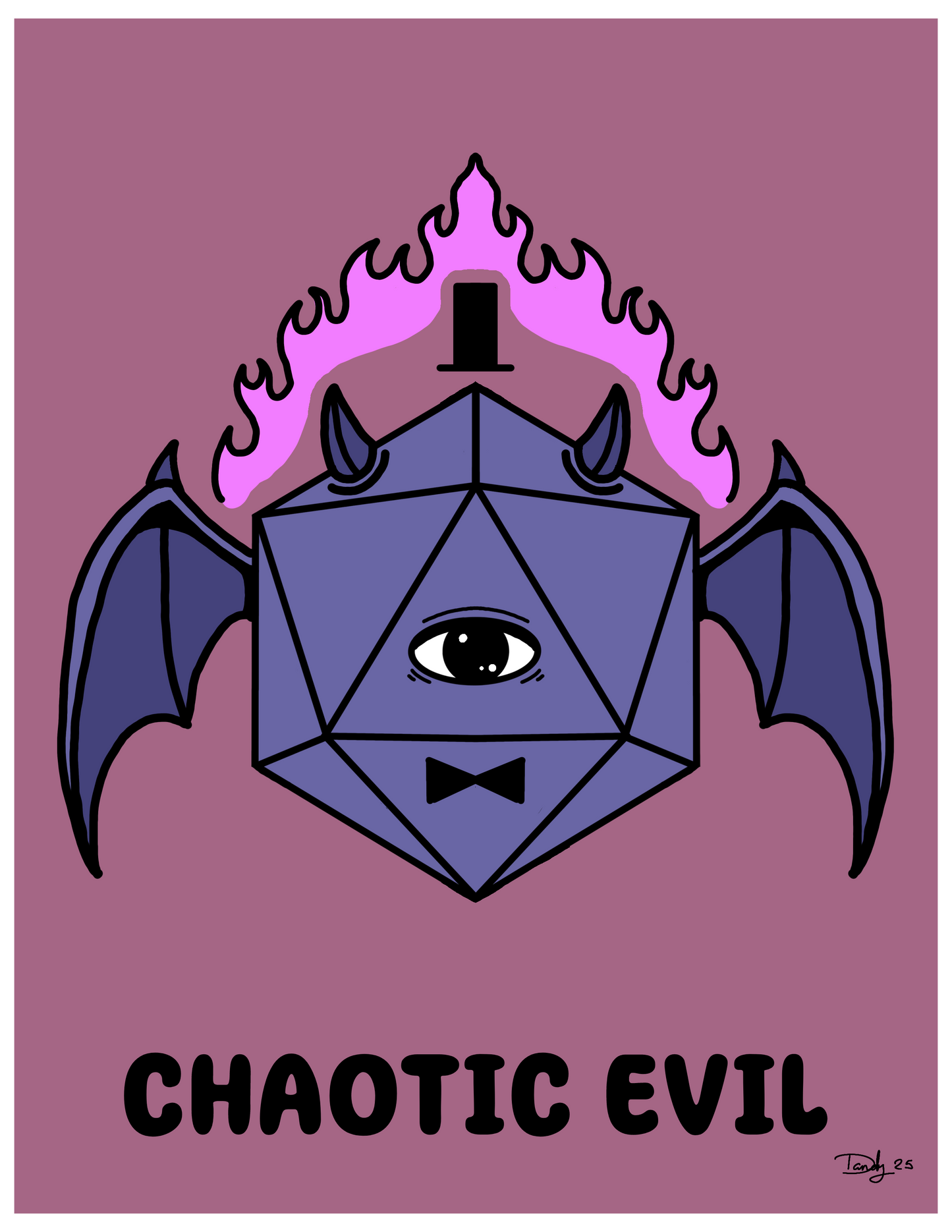 Chaotic Evil Print | Satin 8.5"x11" | Deviant Kreations