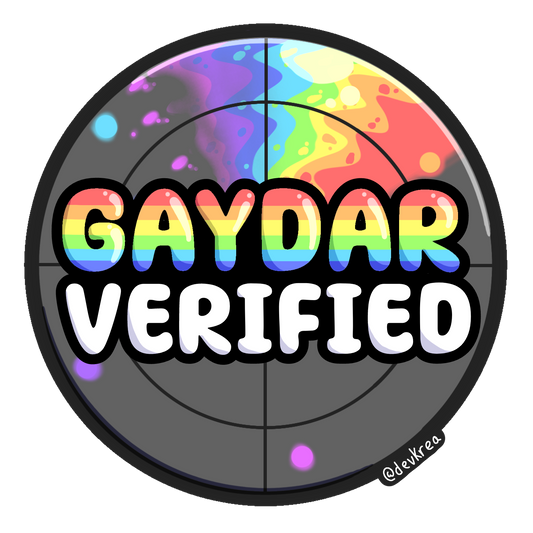 Gaydar | 3" Matte Sticker | Deviant Kreations