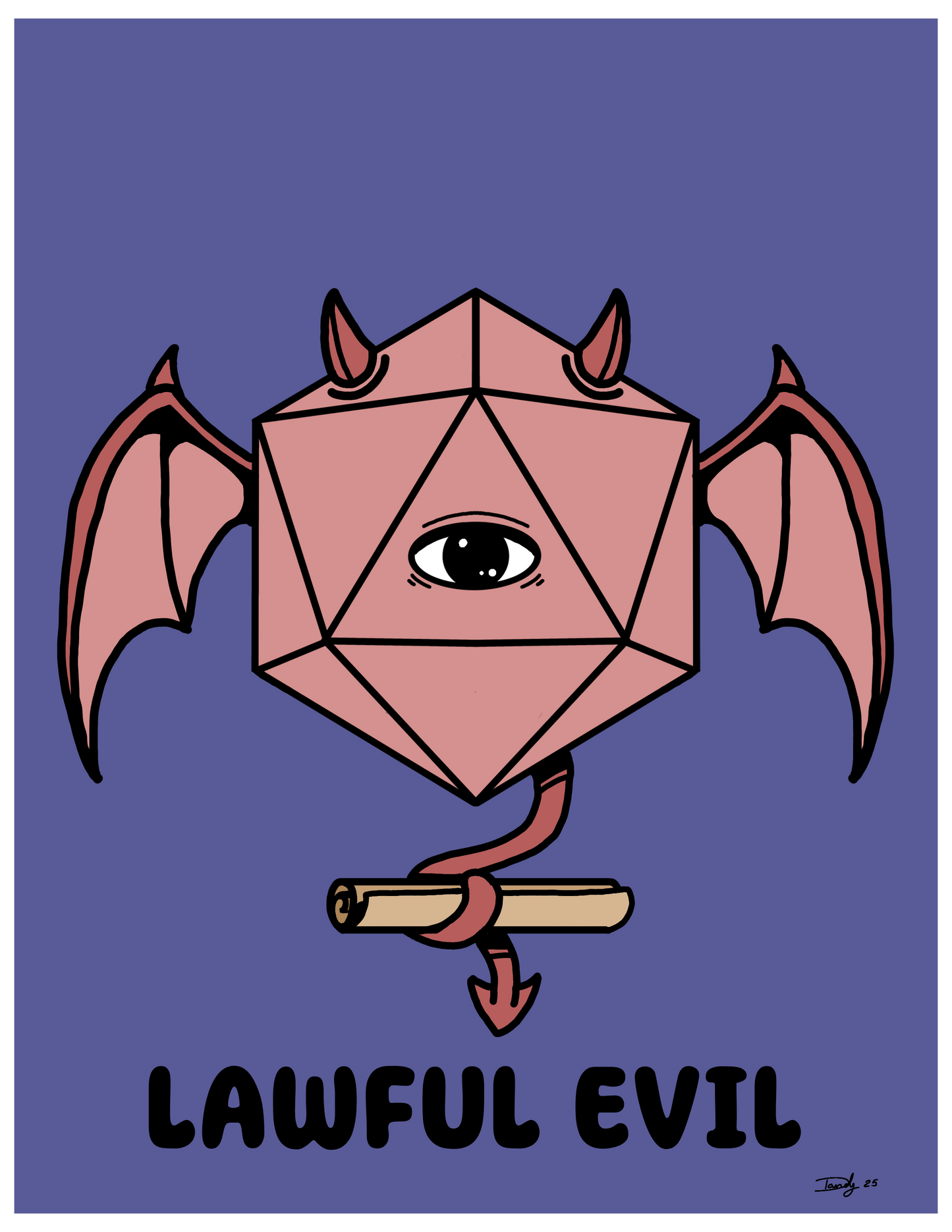 Lawful Evil Print | Satin 8.5"x11" | Deviant Kreations