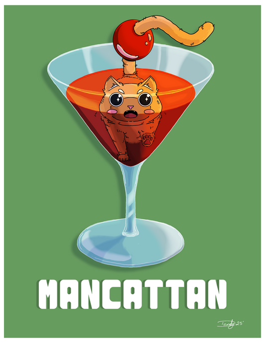 Mancattan Cat-tail | Satin 8.5"x11" | Deviant Kreations