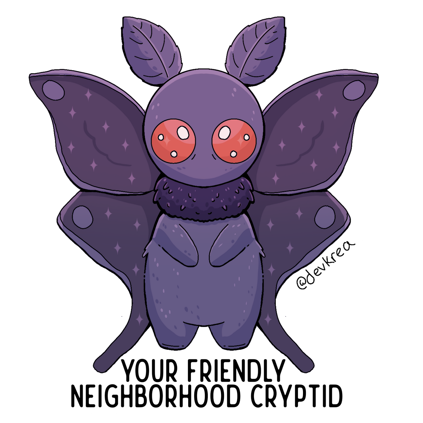 Neighborhood Cryptid Mothman | 3" | Deviant Kreations