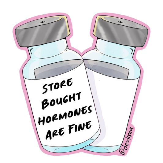 Store Bought Is Fine 3" Sticker | DevKrea - Deviantkreations