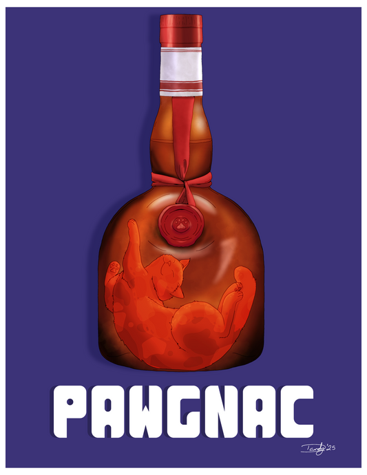 Pawgnac Cat-tail | Satin 8.5"x11" Print | Deviant Kreations