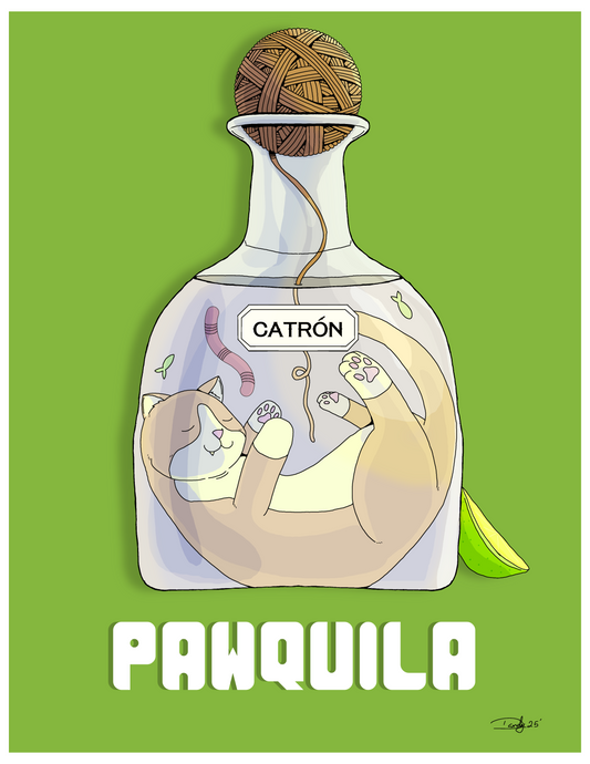 Pawquilla Cat-tail | | Satin 8.5"x11" | Deviant Kreations