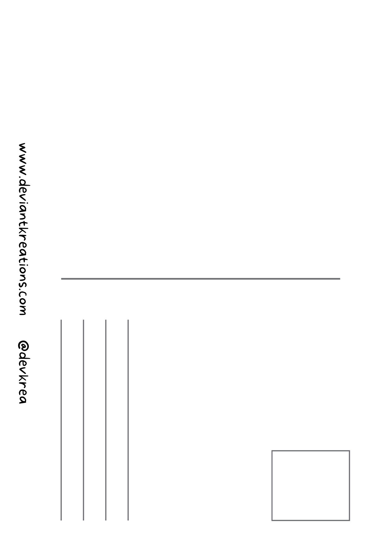 Cat-tail Postcard Set | 5"x7" | Deviant Kreations