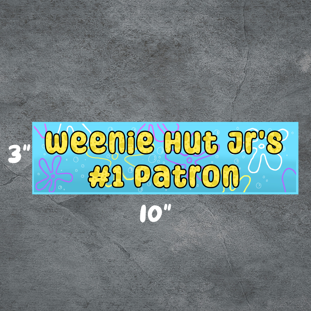 Weenie Bumper-Sticker | 3"x10" | Deviant Kreations