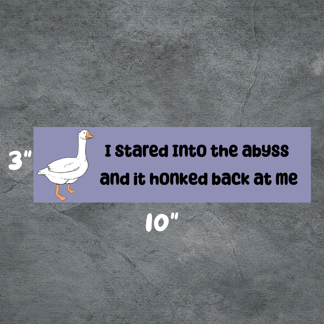 Honk Bumper-Sticker | 3"x10" | Deviant Kreations